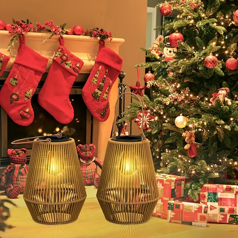 Rottingljuskrona Solcell