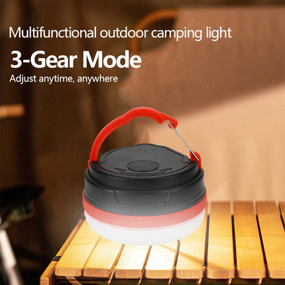 Campinglampa med 3 Ljuslägen