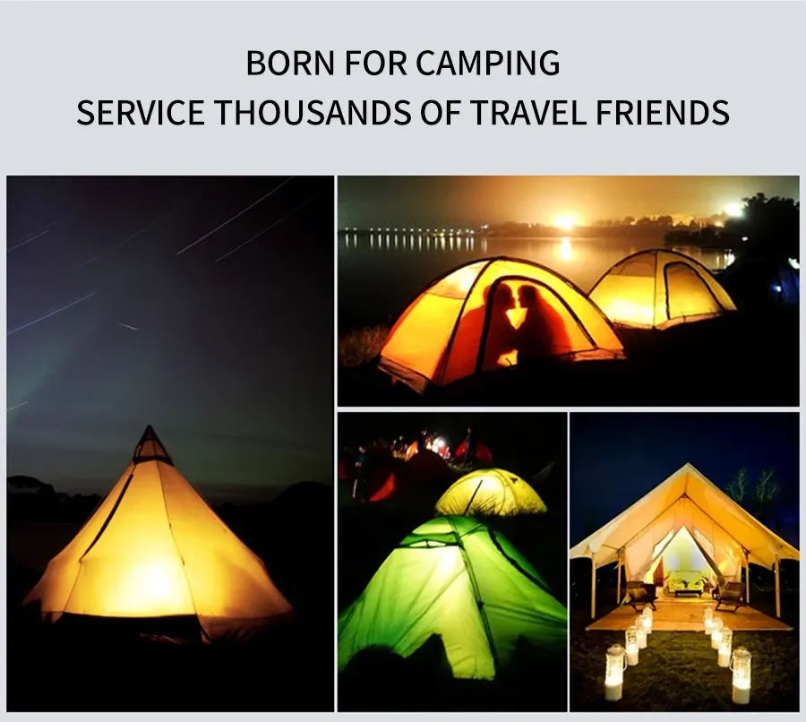 Bärbar Lykta för campinglivet